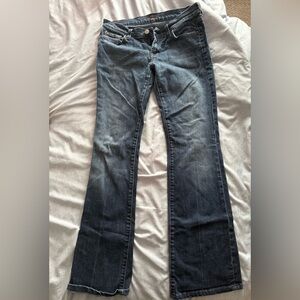 7 For All Mankind Dark Blue Boot Cut Jeans